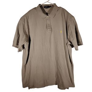 Polo Ralph Lauren shirt mens 4XLT 4XL XXXXL TALL gray pony logo cotton short sl